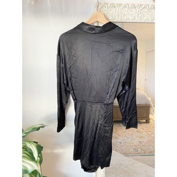 Zara Blogger Favorite Jewel Buckle Satin Mini Dress - Picture 8 of 9